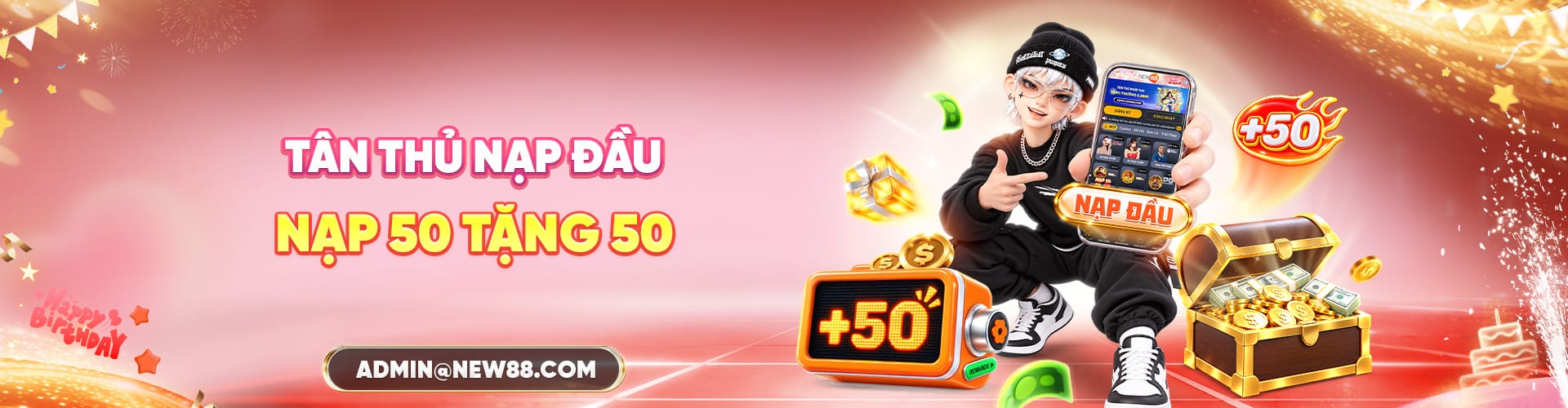 New88 Tân Thủ Nạp 50 Tặng 50